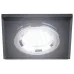 DK8 CH/BK Светильник ЭРА декор стекло квадрат MR16,12V/220V, 50W, хром/черный (50/2100)
