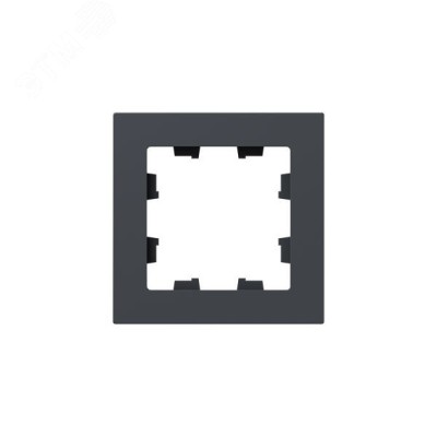 Рамка 1-местная графит.  пластик Эпика EKF