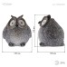 ERAFYS01-08 ЭРА Садовый светильник Сова серая на солнечной батарее, полистоун, 11,5 см (36/432)