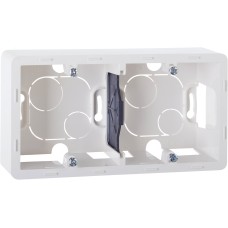 Коробка для накладного монтажа 2-местная белый INSPIRIA