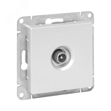 Эпика Механизм розетки TV проходная алюминий EKF