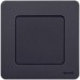 Выключатель 1-клавишный проходной 10АХ безвинтовое крепление антрацит INSPIRIA