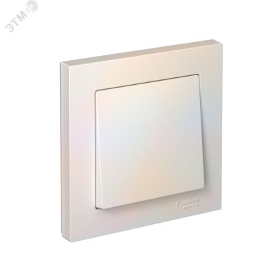 Выключатель одноклавишный ATLASDESIGN схема 1 10АХ в сборе жемчуг