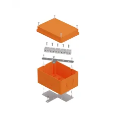 Коробка огнестойкая для о/п 40-0351-FR1.5-10 E15-E120 для о/п RAL2003 150х110х90 (6 шт/кор) Промрукав