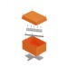 Коробка огнестойкая для о/п 40-0351-FR1.5-10 E15-E120 для о/п RAL2003 150х110х90 (6 шт/кор) Промрукав
