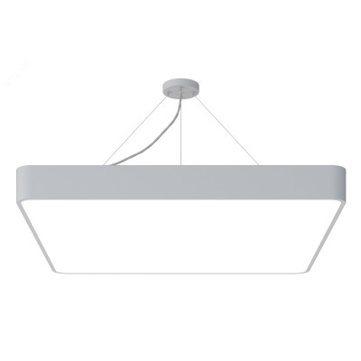Светильник LED ЭРА Geometria SPO-164-W-40K-110 Quadro 110Вт 4000К 10500Лм IP40 800*800*80 белый подвесной