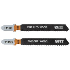 Полотна по дереву, HCS, фрезерованные, волнистые зубья, 91/67/2 мм (Т119В), 2 шт.