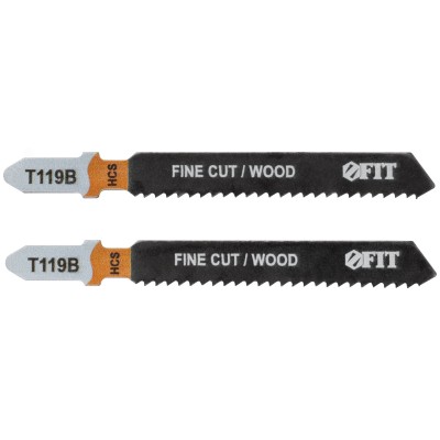 Полотна по дереву, HCS, фрезерованные, волнистые зубья, 91/67/2 мм (Т119В), 2 шт.