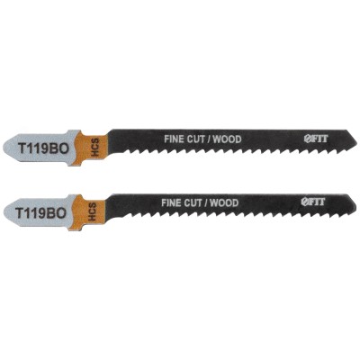 Полотна по дереву, HCS, фрезерованные, волнистые зубья, 75/50/2 мм (Т119ВО), 2 шт.