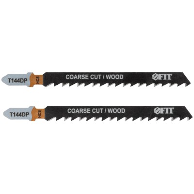 Полотна по дереву, HCS, разведенные, шлифованные зубья 100/74/4 мм (T144DP), 2 шт.