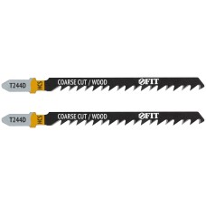 Полотна по дереву, HCS, разведенные, шлифованные зубья 100/74/4,2 мм (T244D), 2 шт.