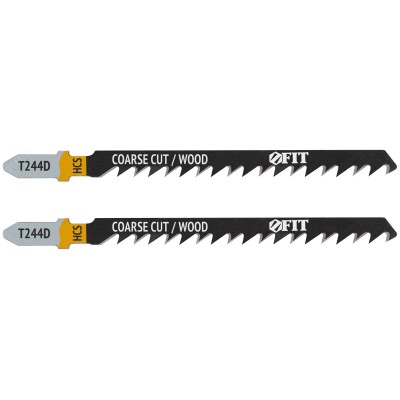 Полотна по дереву, HCS, разведенные, шлифованные зубья 100/74/4,2 мм (T244D), 2 шт.