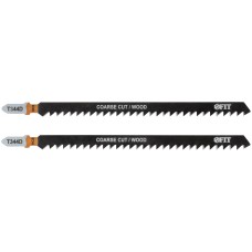 Полотна по дереву, HCS, разведенные, шлифованные зубья 151/126/4 мм (T344D), 2 шт.
