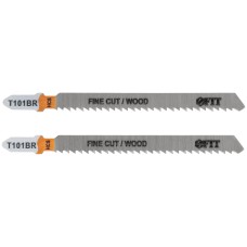Полотна по дереву, HCS, шлифованные под свободным углом, реверсивные зубья, 100/74/2,5 мм (T101BR), 2 шт.