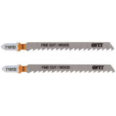 Полотна по дереву, HCS, шлифованные под свободным углом зубья, 100/74/4 мм (T101D), 2 шт.