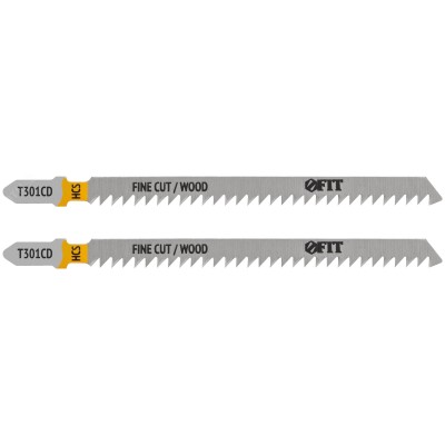 Полотна по дереву, HCS, шлифованные под свободным углом зубья, 116/91/3 мм (T301CD), 2 шт.