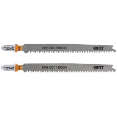 Полотна по дереву, HCS, шлифованные под свободным углом зубья, 116/91 мм, переменный шаг (T234X), 2 шт.