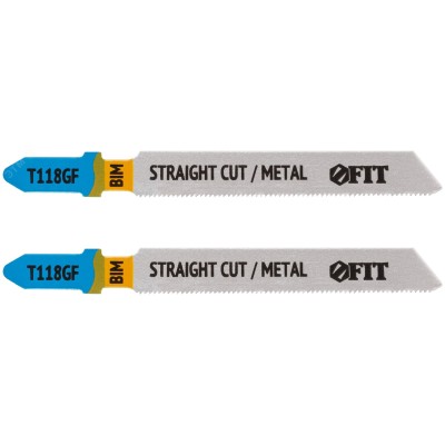 Полотна по металлу, Bimetal, фрезерованные, волнистые зубья, 76/51/0,8 мм (T118GF), 2 шт.