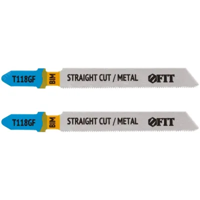Полотна по металлу, Bimetal, фрезерованные, волнистые зубья, 76/51/0,8 мм (T118GF), 2 шт.