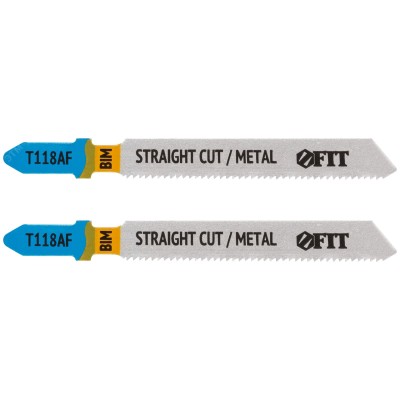 Полотна по металлу, Bimetal, фрезерованные, волнистые зубья, 76/51/1,2 мм (T118AF), 2 шт.