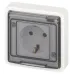 Розетка ЭРА Эксперт 11-2522-01 2P+E IP55, шторки, 16A-250В, СУ, белый