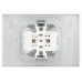 Розетка Intro Accent 6-210-01 2х2P+E Schuko с крышками штор., 16А-250В, IP44, СУ, AL/CU, белый