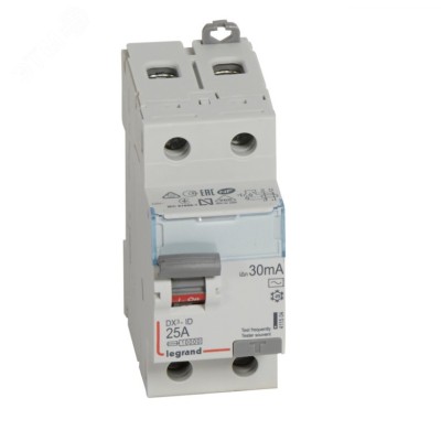 Выключатель дифференциального тока (УЗО) 2п 25А 30мА DX3 АC