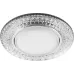 Светильник встраиваемый со светодиодной подсветкой 20LED*2835 SMD 6400K, 15W GX53, без лампы, прозрачный, хром, CD4020 с драйвером в комплекте