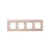 BRITE Рамка 4 поста РУ-4-2-Бр стекло дым. RE IEK