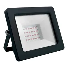 Прожектор светодиодный, 2835SMD, 30W красный AC220V/50Hz IP65,  в черном компактном корпусе, LL-903