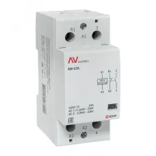 Контактор модульный КМ 63А 1NC+1NO 230VAC (2 мод.) AVERES