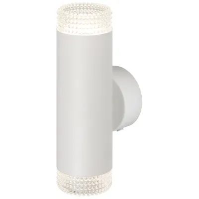 Светильник настенный ЭРА WL50 WH/TR 2*GU10 2*12Вт IP20 белый, прозрачный