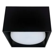 Светильник потолочный 12W, 230V, GX53, черный, HL360