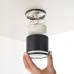 Светильник потолочный 12W, 230V, GX53, черный, HL362 LUNA