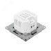 Механизм розетки USB-A+С, чёрный Эпика EKF