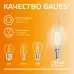 Лампа Gauss Filament Elementary Свеча на ветру 8W 510lm 2700К Е14 LED 1/10/100