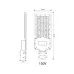 Уличный светильник ЭРА SPP-502-0-50K-200 200Вт 5000К 20000Лм IP65 КСС ''Ш-с'' IC-SMD 48-60мм полный раструб