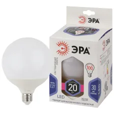 Лампочка светодиодная ЭРА STD LED G120-20W-6000K-E27 E27 / Е27 20Вт шар холодный дневной свет