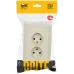 BRITE Розетка 2-местная без заземления без защитных шторок 10А в сборе РС12-2-БрКр бежевый IEK