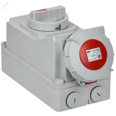 Розетка с механической блокировкой ССИ-824 32А 6ч 380В 3P+PE IP67 IEK