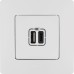 Розетка USB A+C 15Вт белый ETIKA