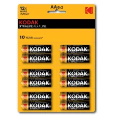 Батарейки Kodak LR6-12BL perforated (6x2BL) XTRALIFE Alkaline [KAA-2x6 perf] (144/576/18432)