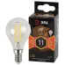 Лампочка светодиодная ЭРА F-LED P45-11W-827-E14 Е14 / Е14 11Вт филамент шар теплый белый свет