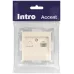 Розетка Intro Accent 6-303-02 информационная RJ45, IP20, СУ, слоновая кость