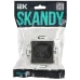 SKANDY Розетка без заземления без защитных шторок 10А SK-R02T титан IEK