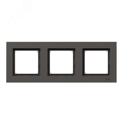 Рамка 3-местная IP44  мокко.  пластик Эпика EKF