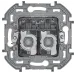 Розетка компьютерная двойная RJ45 категория 5Е UTP слоновая кость INSPIRIA