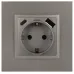Розетка ЭРА Elegance 14-4108-16 2P+E 16A-250В со шторками с USB type-A+C 5В-3А титан