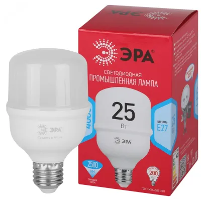 Лампа светодиодная ЭРА RED LINE LED POWER T70-25W-4000-E27 R E27 R 25 Вт колокол нейтральный белый свет