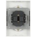 Розетка скрытого монтажа в рамку с заземлением двойная 2X2P+E Schuko 16А-250В IP20 белый 15-2104-01 Galaxy
